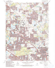 Lake Zurich Illinois Historical topographic map, 1:24000 scale, 7.5 X 7.5 Minute, Year 1993