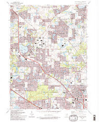 Lake Zurich Illinois Historical topographic map, 1:24000 scale, 7.5 X 7.5 Minute, Year 1993