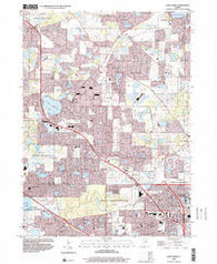 Lake Zurich Illinois Historical topographic map, 1:24000 scale, 7.5 X 7.5 Minute, Year 1998