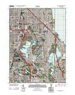 Lake Calumet Illinois Historical topographic map, 1:24000 scale, 7.5 X 7.5 Minute, Year 2012