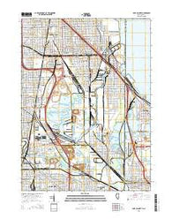 Lake Calumet Illinois Current topographic map, 1:24000 scale, 7.5 X 7.5 Minute, Year 2015