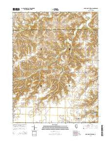 Lake Mount Sterling Illinois Current topographic map, 1:24000 scale, 7.5 X 7.5 Minute, Year 2015