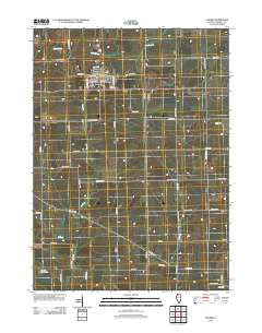 Lanark Illinois Historical topographic map, 1:24000 scale, 7.5 X 7.5 Minute, Year 2012