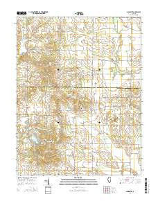 Lancaster Illinois Current topographic map, 1:24000 scale, 7.5 X 7.5 Minute, Year 2015