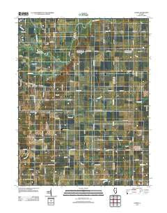 Landes Illinois Historical topographic map, 1:24000 scale, 7.5 X 7.5 Minute, Year 2012