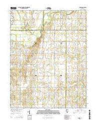 Landes Illinois Current topographic map, 1:24000 scale, 7.5 X 7.5 Minute, Year 2015
