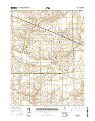 Latham Illinois Current topographic map, 1:24000 scale, 7.5 X 7.5 Minute, Year 2015