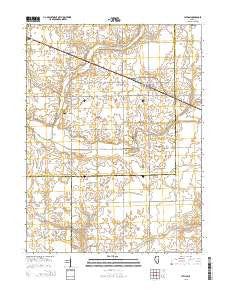 Latham Illinois Current topographic map, 1:24000 scale, 7.5 X 7.5 Minute, Year 2015