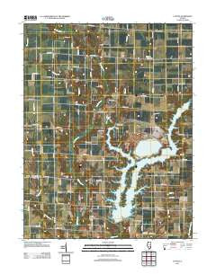 Latona Illinois Historical topographic map, 1:24000 scale, 7.5 X 7.5 Minute, Year 2012