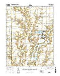 Latona Illinois Current topographic map, 1:24000 scale, 7.5 X 7.5 Minute, Year 2015