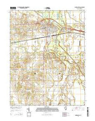 Lawrenceville Illinois Current topographic map, 1:24000 scale, 7.5 X 7.5 Minute, Year 2015