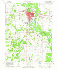 Lawrenceville Illinois Historical topographic map, 1:24000 scale, 7.5 X 7.5 Minute, Year 1965