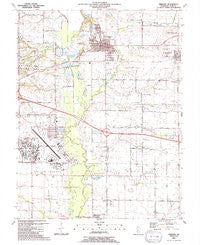 Lebanon Illinois Historical topographic map, 1:24000 scale, 7.5 X 7.5 Minute, Year 1991