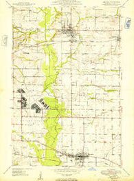 Lebanon Illinois Historical topographic map, 1:24000 scale, 7.5 X 7.5 Minute, Year 1949
