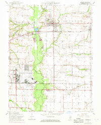 Lebanon Illinois Historical topographic map, 1:24000 scale, 7.5 X 7.5 Minute, Year 1954