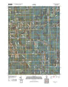 Leesville Illinois Historical topographic map, 1:24000 scale, 7.5 X 7.5 Minute, Year 2010