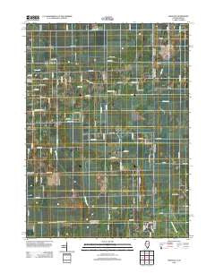 Leesville Illinois Historical topographic map, 1:24000 scale, 7.5 X 7.5 Minute, Year 2012