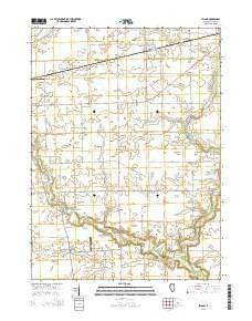 Leland Illinois Current topographic map, 1:24000 scale, 7.5 X 7.5 Minute, Year 2015