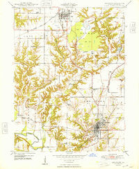 Lewistown Illinois Historical topographic map, 1:24000 scale, 7.5 X 7.5 Minute, Year 1948