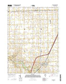 Lexington Illinois Current topographic map, 1:24000 scale, 7.5 X 7.5 Minute, Year 2015