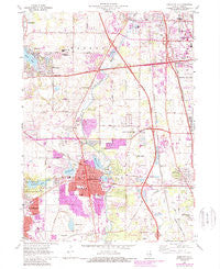 Libertyville Illinois Historical topographic map, 1:24000 scale, 7.5 X 7.5 Minute, Year 1960