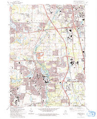 Libertyville Illinois Historical topographic map, 1:24000 scale, 7.5 X 7.5 Minute, Year 1993