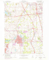 Libertyville Illinois Historical topographic map, 1:24000 scale, 7.5 X 7.5 Minute, Year 1960