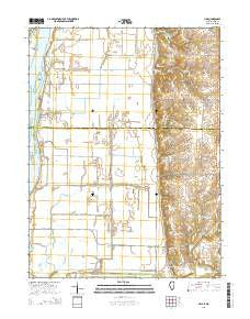Lima Illinois Current topographic map, 1:24000 scale, 7.5 X 7.5 Minute, Year 2015