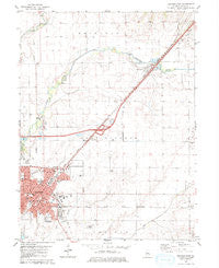 Lincoln East Illinois Historical topographic map, 1:24000 scale, 7.5 X 7.5 Minute, Year 1980