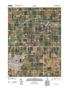 Lincoln East Illinois Historical topographic map, 1:24000 scale, 7.5 X 7.5 Minute, Year 2012