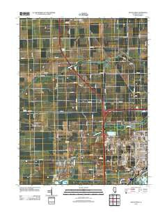Lincoln West Illinois Historical topographic map, 1:24000 scale, 7.5 X 7.5 Minute, Year 2012