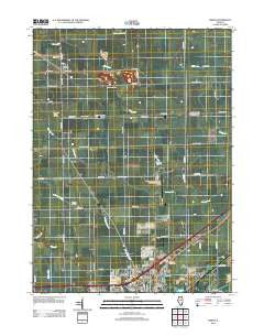 Lisbon Illinois Historical topographic map, 1:24000 scale, 7.5 X 7.5 Minute, Year 2012
