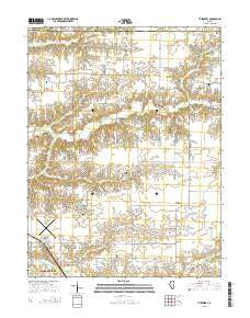 Literberry Illinois Current topographic map, 1:24000 scale, 7.5 X 7.5 Minute, Year 2015