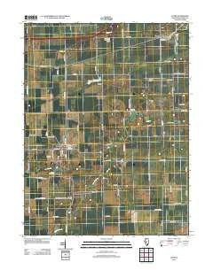 Loami Illinois Historical topographic map, 1:24000 scale, 7.5 X 7.5 Minute, Year 2012