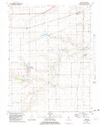 Loami Illinois Historical topographic map, 1:24000 scale, 7.5 X 7.5 Minute, Year 1981