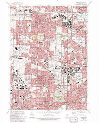 Lombard Illinois Historical topographic map, 1:24000 scale, 7.5 X 7.5 Minute, Year 1993