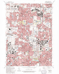 Lombard Illinois Historical topographic map, 1:24000 scale, 7.5 X 7.5 Minute, Year 1993