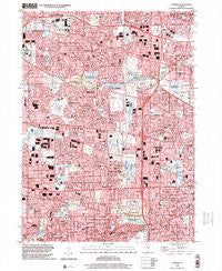 Lombard Illinois Historical topographic map, 1:24000 scale, 7.5 X 7.5 Minute, Year 1998