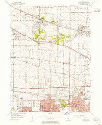 Lombard Illinois Historical topographic map, 1:24000 scale, 7.5 X 7.5 Minute, Year 1953