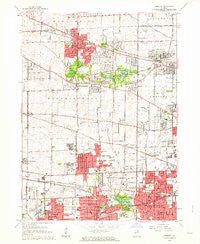Lombard Illinois Historical topographic map, 1:24000 scale, 7.5 X 7.5 Minute, Year 1962