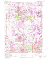 Lombard Illinois Historical topographic map, 1:24000 scale, 7.5 X 7.5 Minute, Year 1962