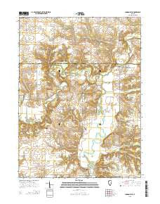 London Mills Illinois Current topographic map, 1:24000 scale, 7.5 X 7.5 Minute, Year 2015