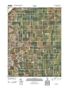 Long Creek Illinois Historical topographic map, 1:24000 scale, 7.5 X 7.5 Minute, Year 2012