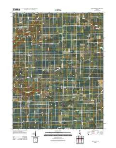 Loogootee Illinois Historical topographic map, 1:24000 scale, 7.5 X 7.5 Minute, Year 2012
