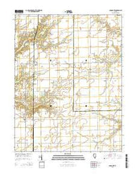 Loogootee Illinois Current topographic map, 1:24000 scale, 7.5 X 7.5 Minute, Year 2015