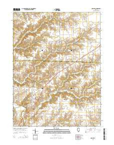 Loraine Illinois Current topographic map, 1:24000 scale, 7.5 X 7.5 Minute, Year 2015
