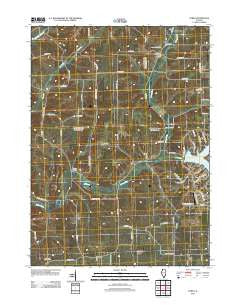 Loran Illinois Historical topographic map, 1:24000 scale, 7.5 X 7.5 Minute, Year 2012