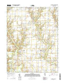 Louisville East Illinois Current topographic map, 1:24000 scale, 7.5 X 7.5 Minute, Year 2015