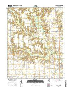 Louisville West Illinois Current topographic map, 1:24000 scale, 7.5 X 7.5 Minute, Year 2015