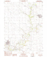 Lovington Illinois Historical topographic map, 1:24000 scale, 7.5 X 7.5 Minute, Year 1983